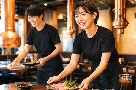 話題の焼肉店のホールスタッフ
